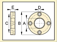 Dimensional Drawing Flange Mounting 